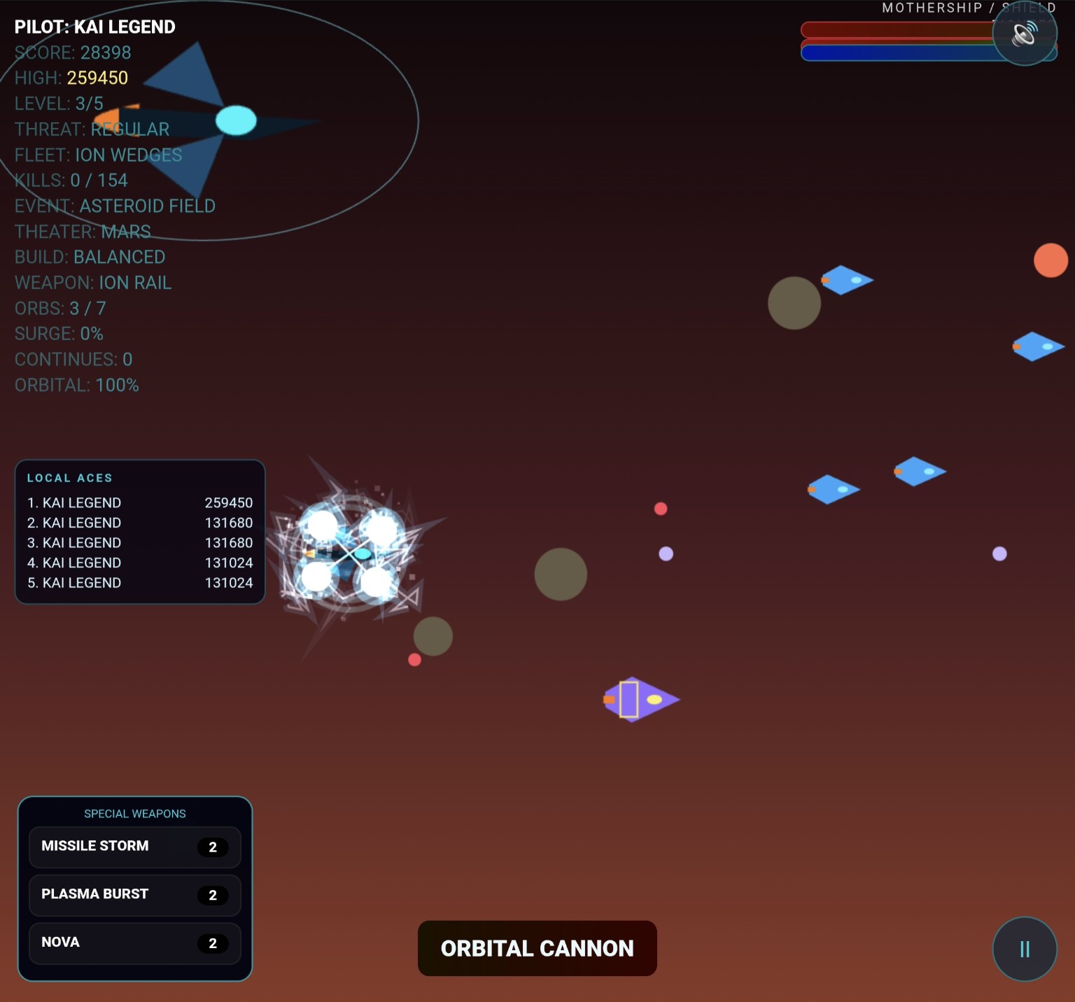 Mother Ship Defense