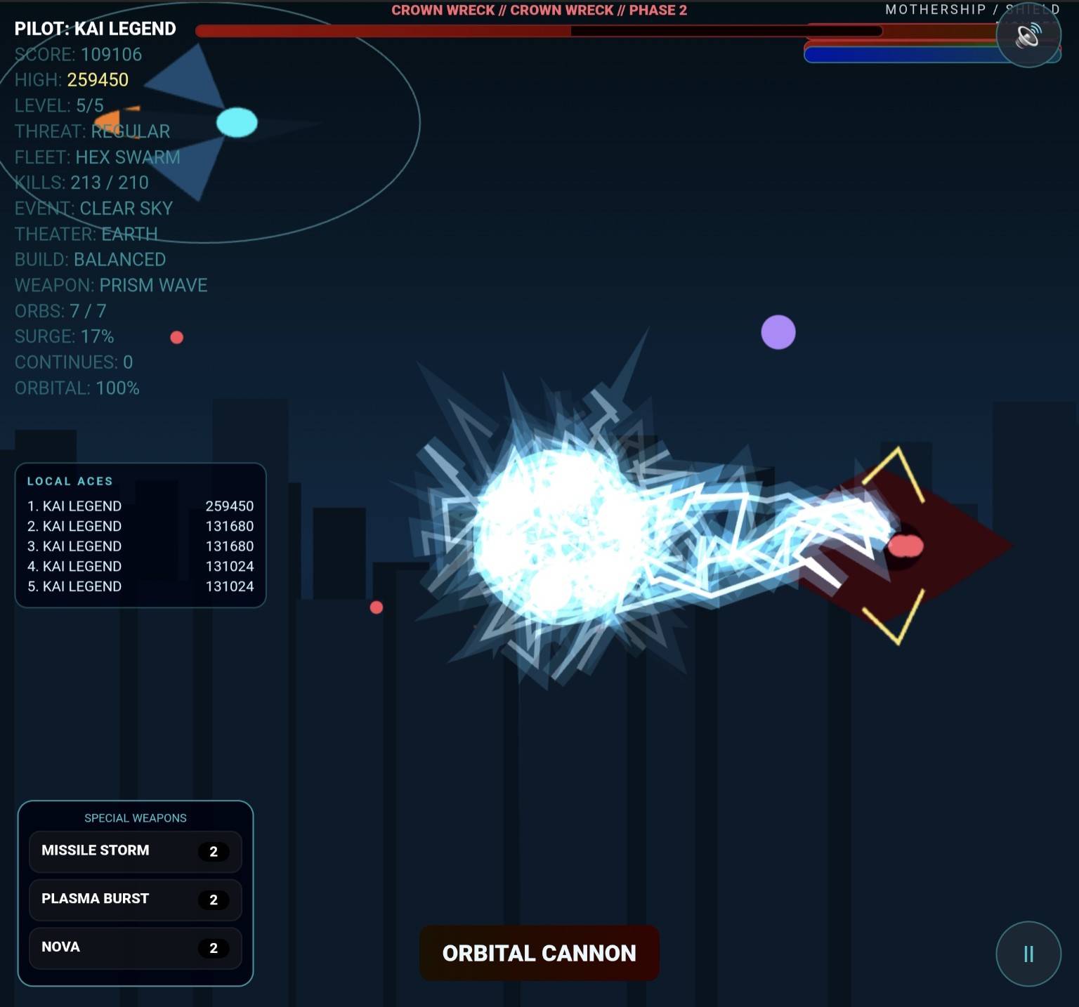 Mother Ship Defense